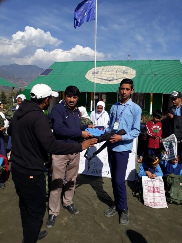 distribution of books,uniform and stationar among sponsoring students